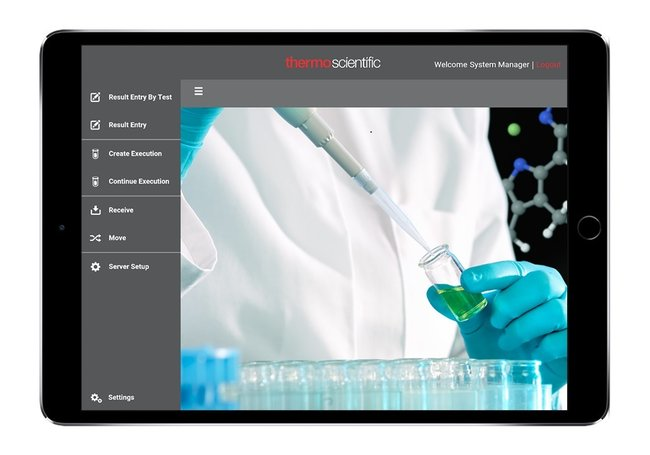 screenshot of SampleManager LIMS